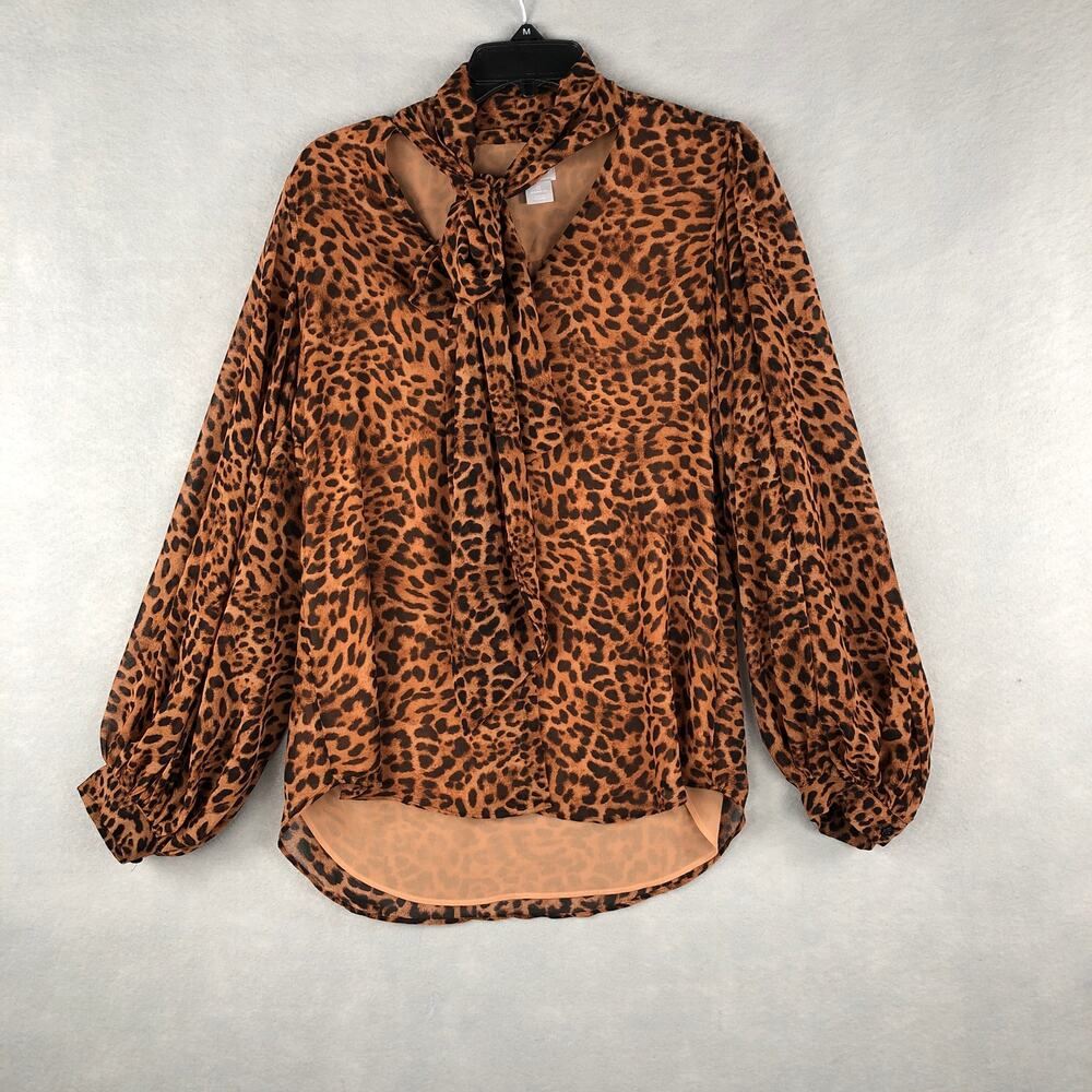 Chico’s Women’s Size 0 (Small/4) Cheetah Print Top/Blouse